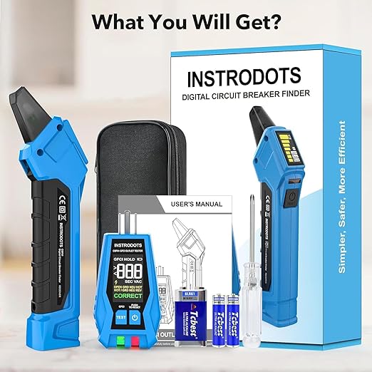 INSTRODOTS Circuit Breaker Finder, Digital Breaker Finder