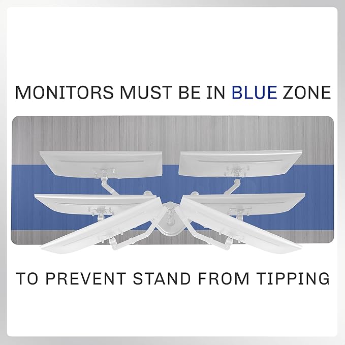VIVO Dual LED LCD Monitor Mount, Free-Standing Desk Stand