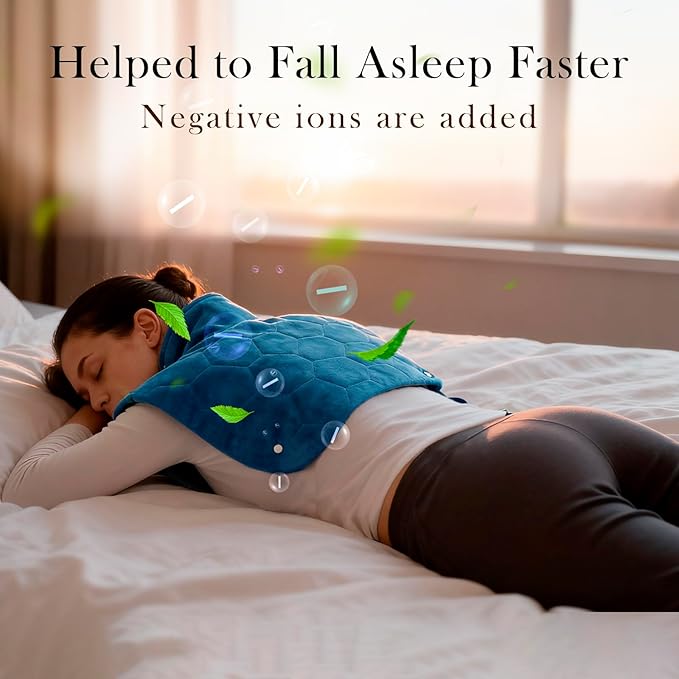 Nalax 30s Fast Heating Pad for Neck and Shoulders and Back, 6X Deeper Far