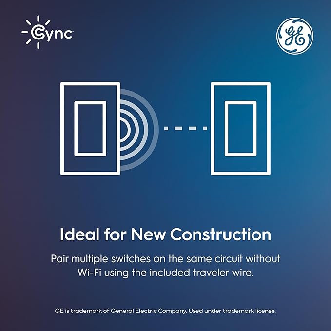 GE Cync Keypad Dimmer Smart Switch, Highly Customizable Dimmer Switch,