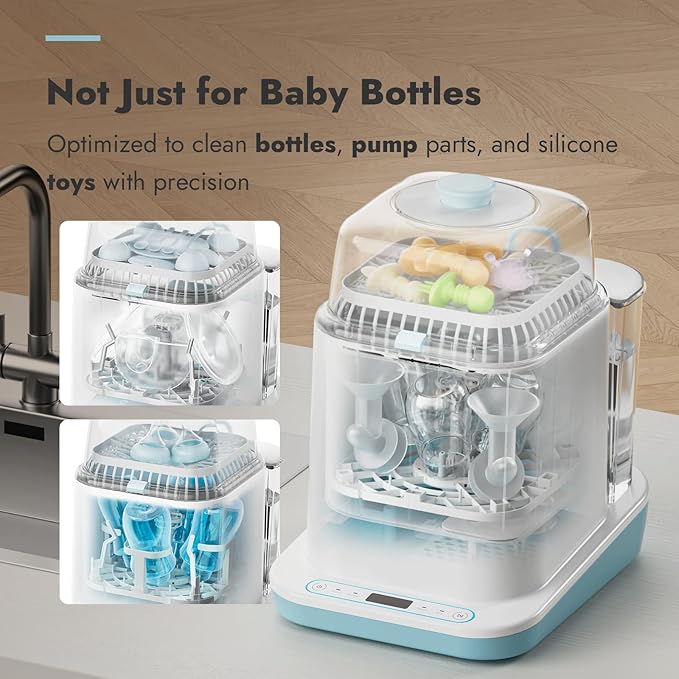 Papablic Bottle Washer Pro, Bottle Washer & Sterilizer & Dryer, 4-in-...