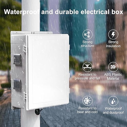 Namunanee Outdoor Electrical Junction Box, ABS Water Resistant Enclosure