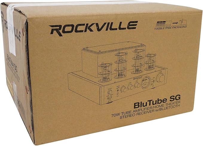 Rockville BluTube SG 70W Home Theater Tube Amplifier Stereo Receiver,
