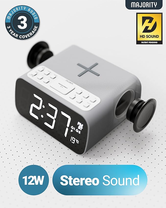 Majority Bluetooth Alarm Clocks