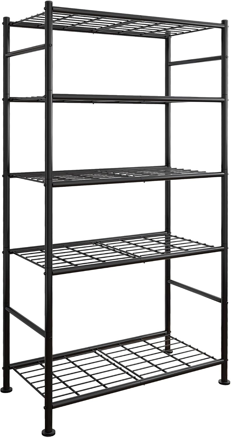 Storage Shelves - 5 Tier Shelf Organizer, Heavy Duty Garage Shelving Unit wit...