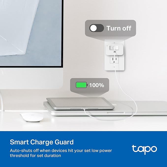 TP-Link  Smart Plug Wi-Fi Mini, Energy Monitoring, Compatible (4-Pack)