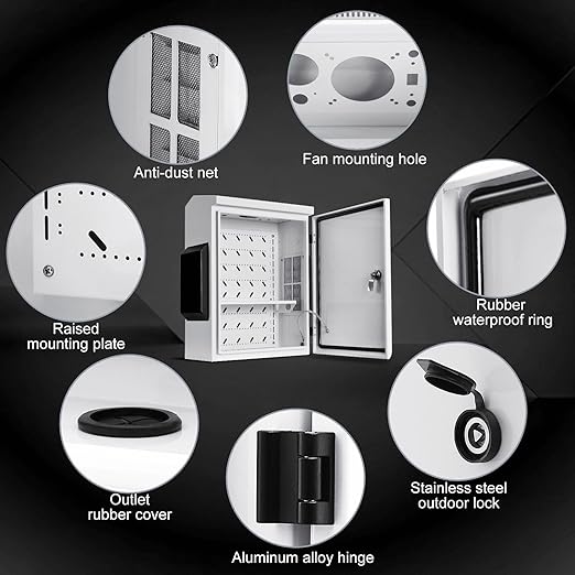 Outdoor Electrical Box, Cold-Rolled Steel Plate, Aluminum Alloy Back Beam