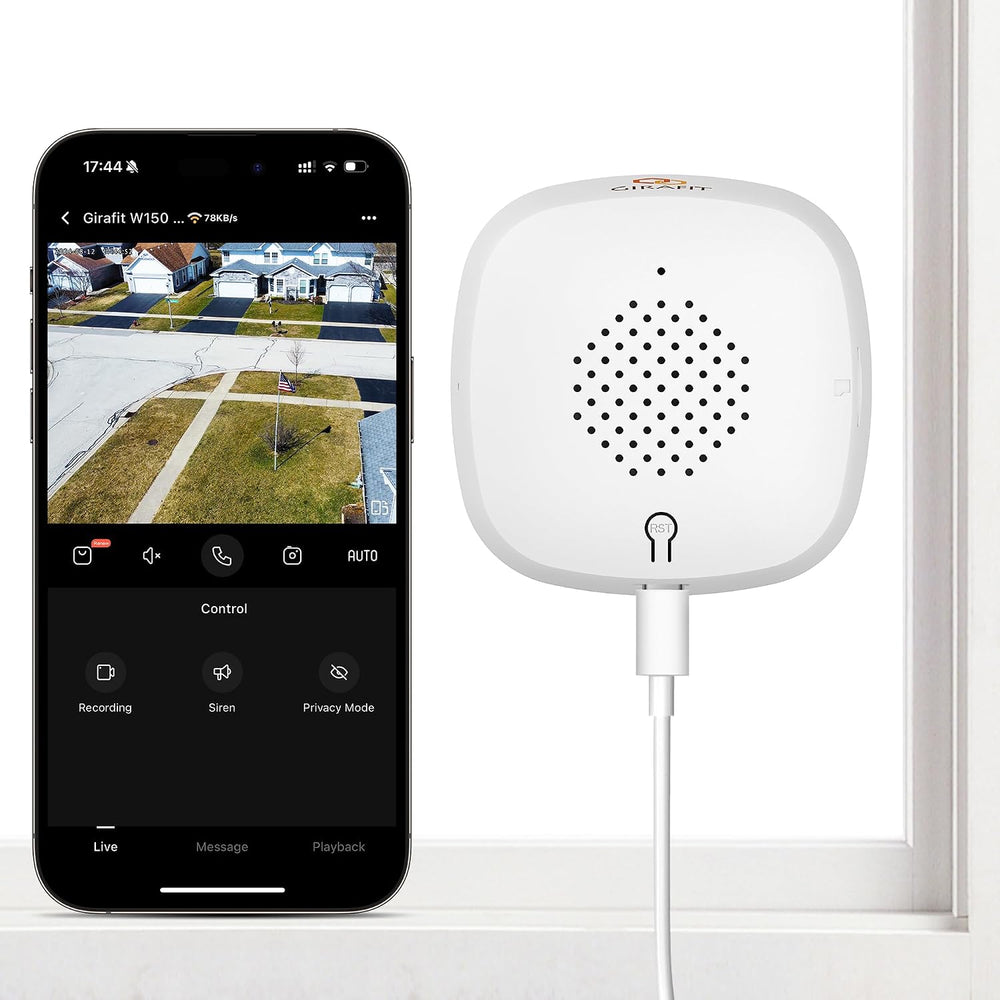 Girafit 3MP 2K Window Camera, 2.4GHz & 5GHz WiFi Indoor Cameras