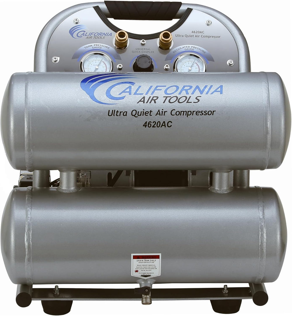 California Air Tools 4620AC Powerful 2.0 HP Ultra Quiet and Oil-Free Air Comp...
