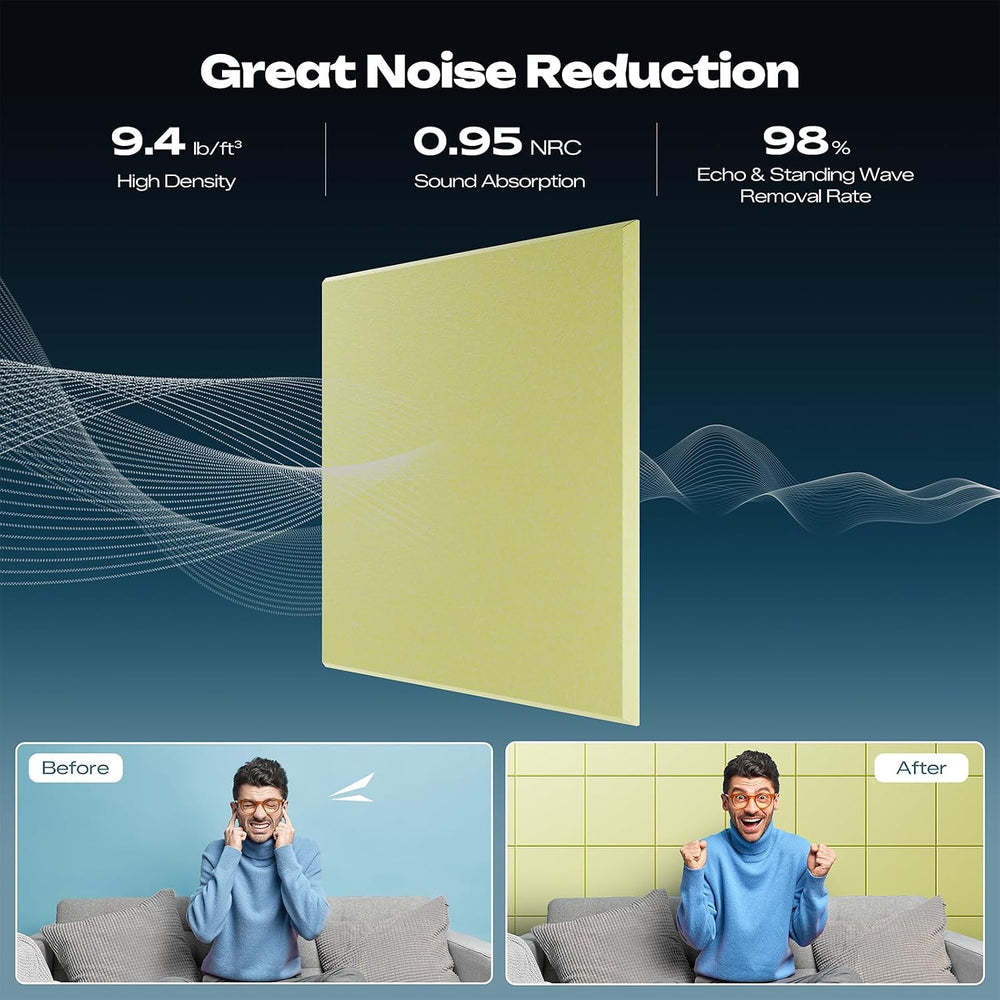 Sonicism 22 Pack Acoustic Wall Panels