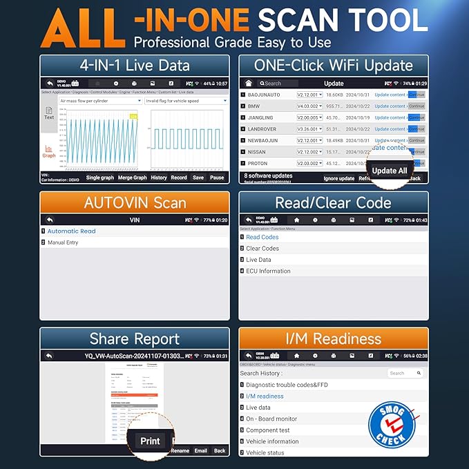 FOXWELL NT716 OBD2 Scanner Bidirectional Scan Tool