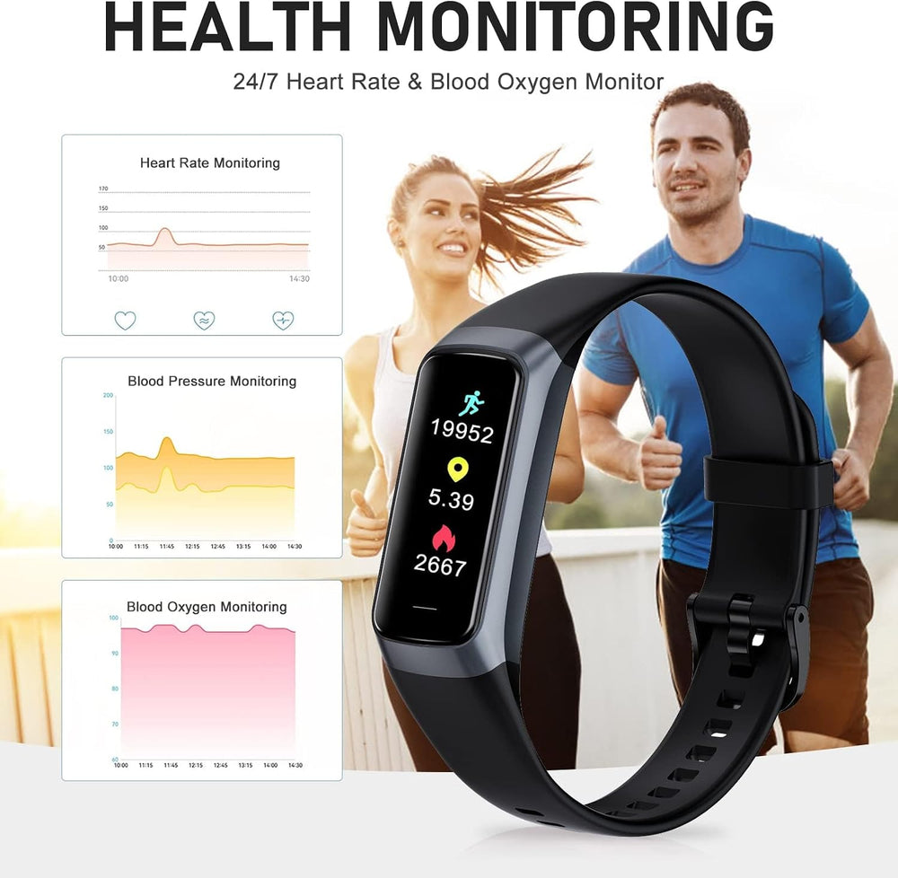 Fitness Tracker with 24/7 Heart Rate, Activity Trackers with Blood Pressure S...