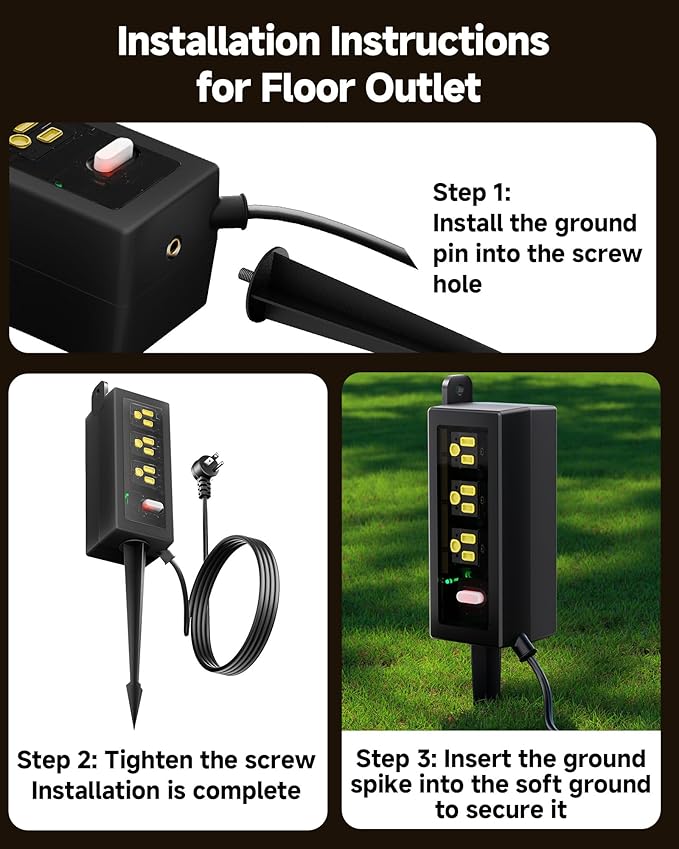 IP66 Outdoor Power Strip Waterproof, Iwister Heavy Duty Surge Protector