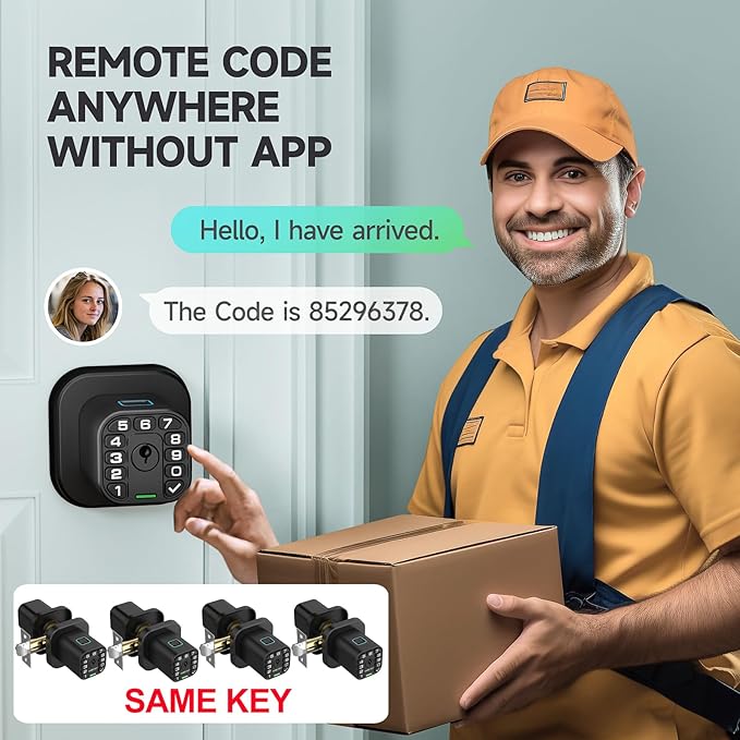 Richelock Fingerprint Door knob, Smart Biometric Door Lock