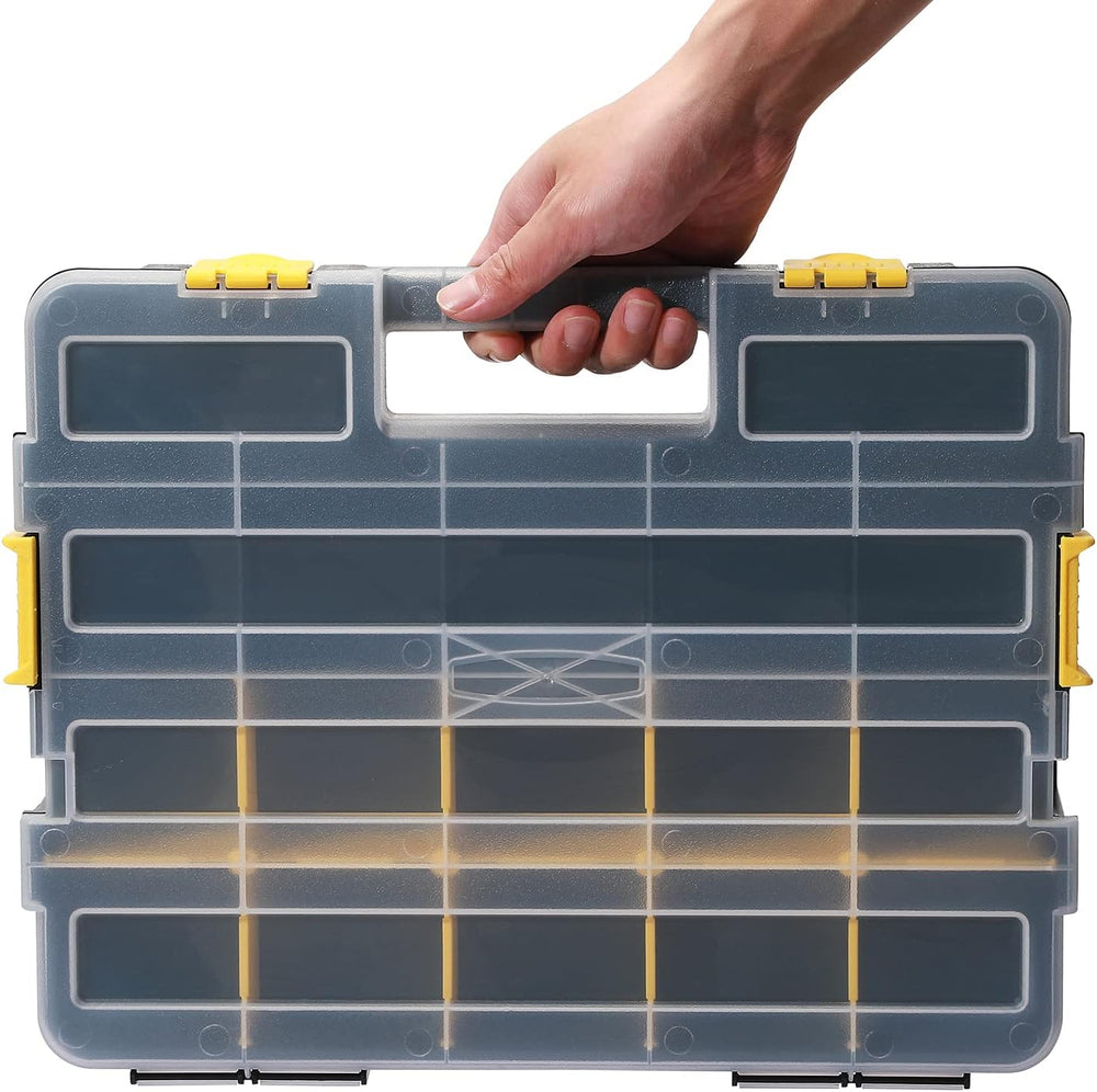 MIXPOWER 2 Pieces 34-Compartment Toolbox Organizer sets, 20 Removable Divider...