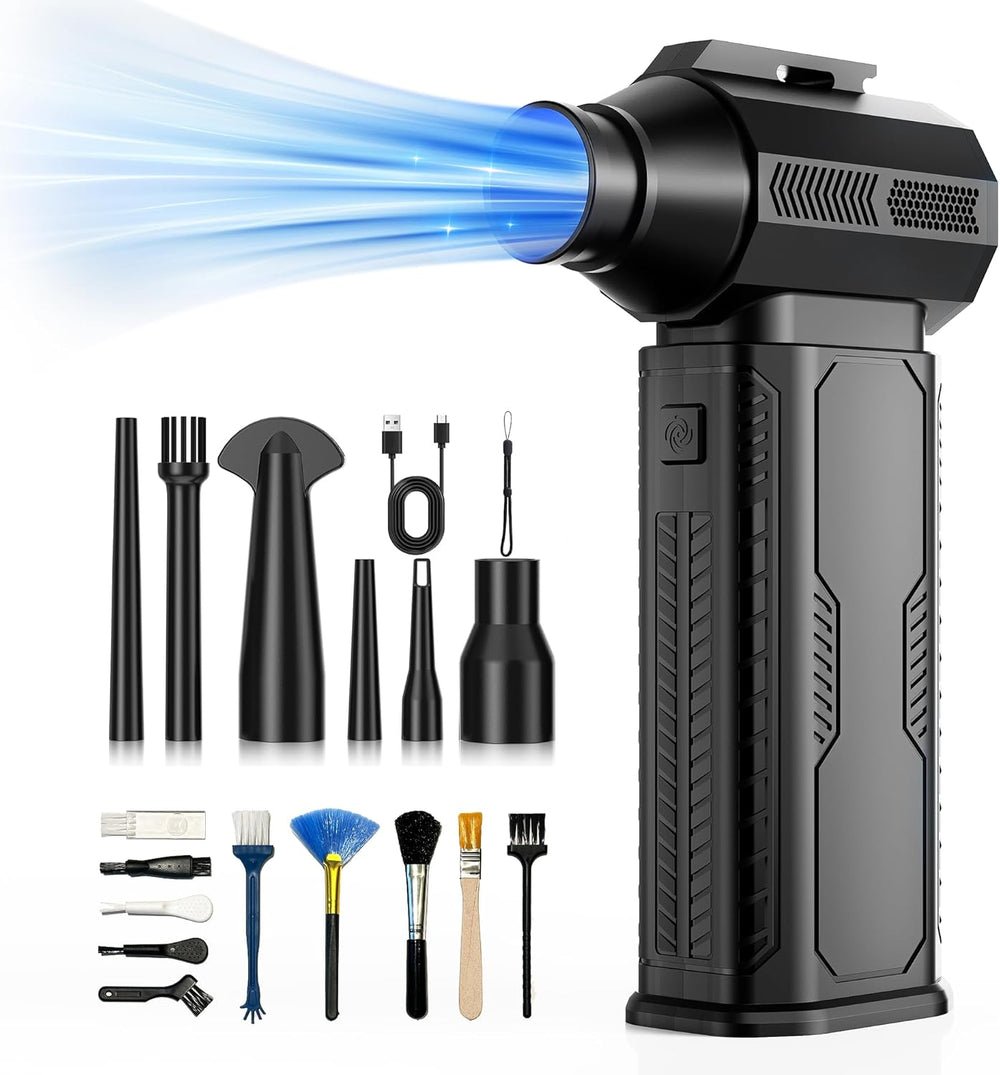 ZOAIVR Compressed Air Duster, 000RPM Ultra-Powerful Cordless Electric Air Duster