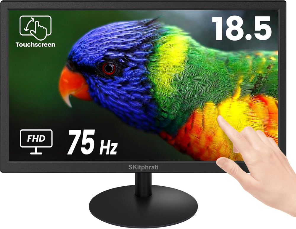 SKitphrati 18.5 Inch Touchscreen Monitor HD 1366x768, VESA Wall Mountable