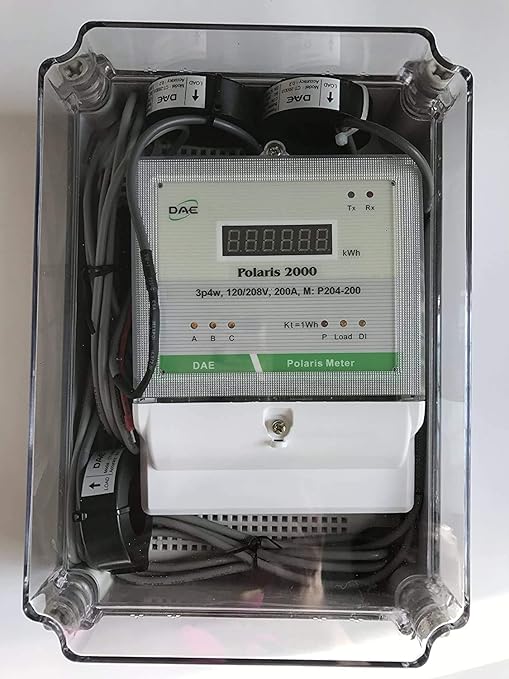 DAE P254-400-S KIT, UL kWh Smart Submeter, 3 Phase, 3 Solid Core CTs