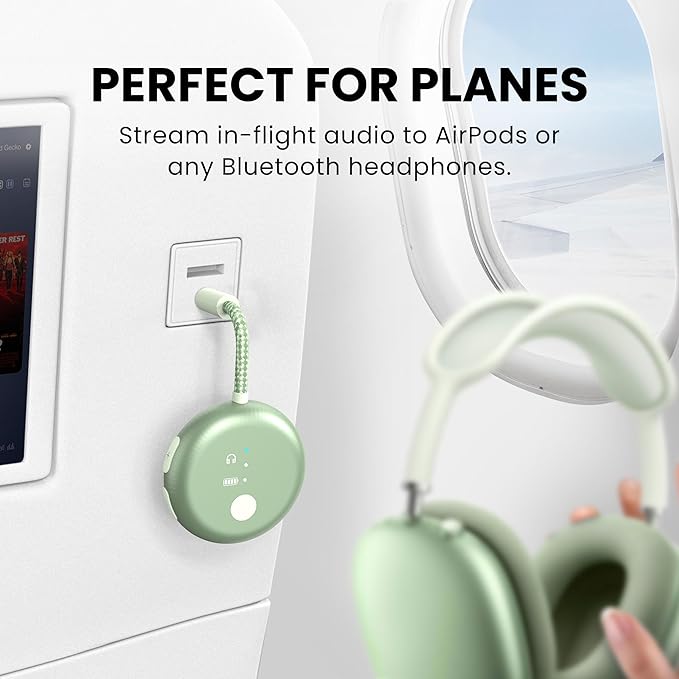 Avantree SoundJet R1 – 25Hr Airplane Bluetooth Adapter
