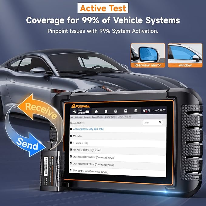 2026 FOXWELL Scanner NT809BT Wireless OBD2 Scanner Diagnostic Tool