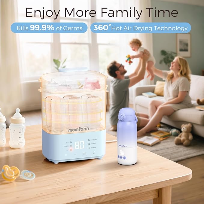 Bottle Sterilizer and Dryer, All-in-One Electric Steam Sterilizer Bottle