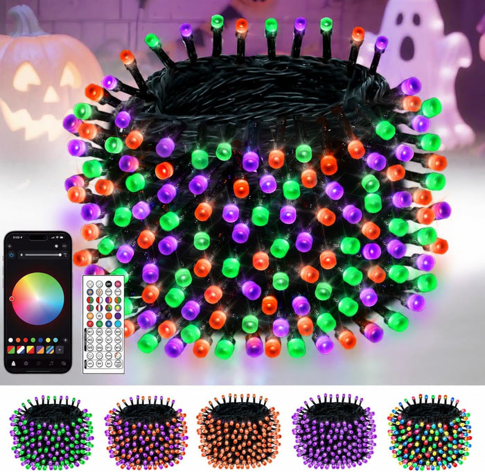 1Pack 200LED Smart Color Changing String Lights Halloween Lights App Remote