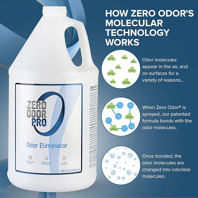 Zero Odor Pro - Commercial Strength Odor Eliminator & Neutralizer, Air Fr...