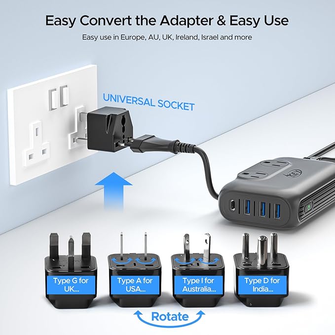 220V to 110V Converter, Key Power 230-Watt Step Down Voltage Converter & ...