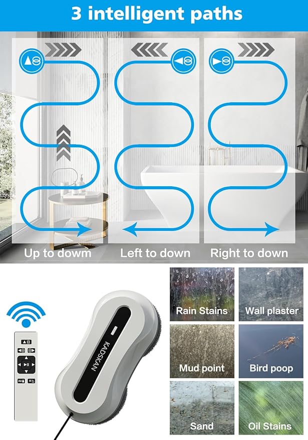 KADSKAN Window Cleaning Robot, Automatic Window Cleaner