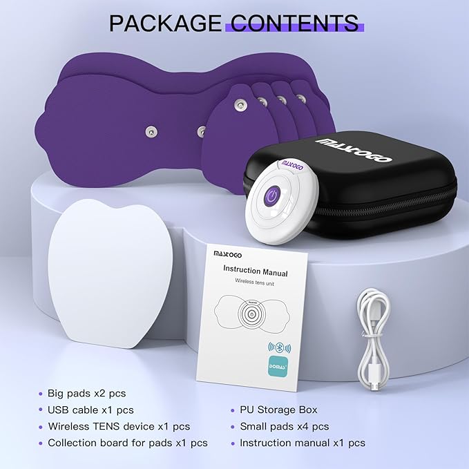Wireless TENS & EMS Unit Back Pain Relief Massager