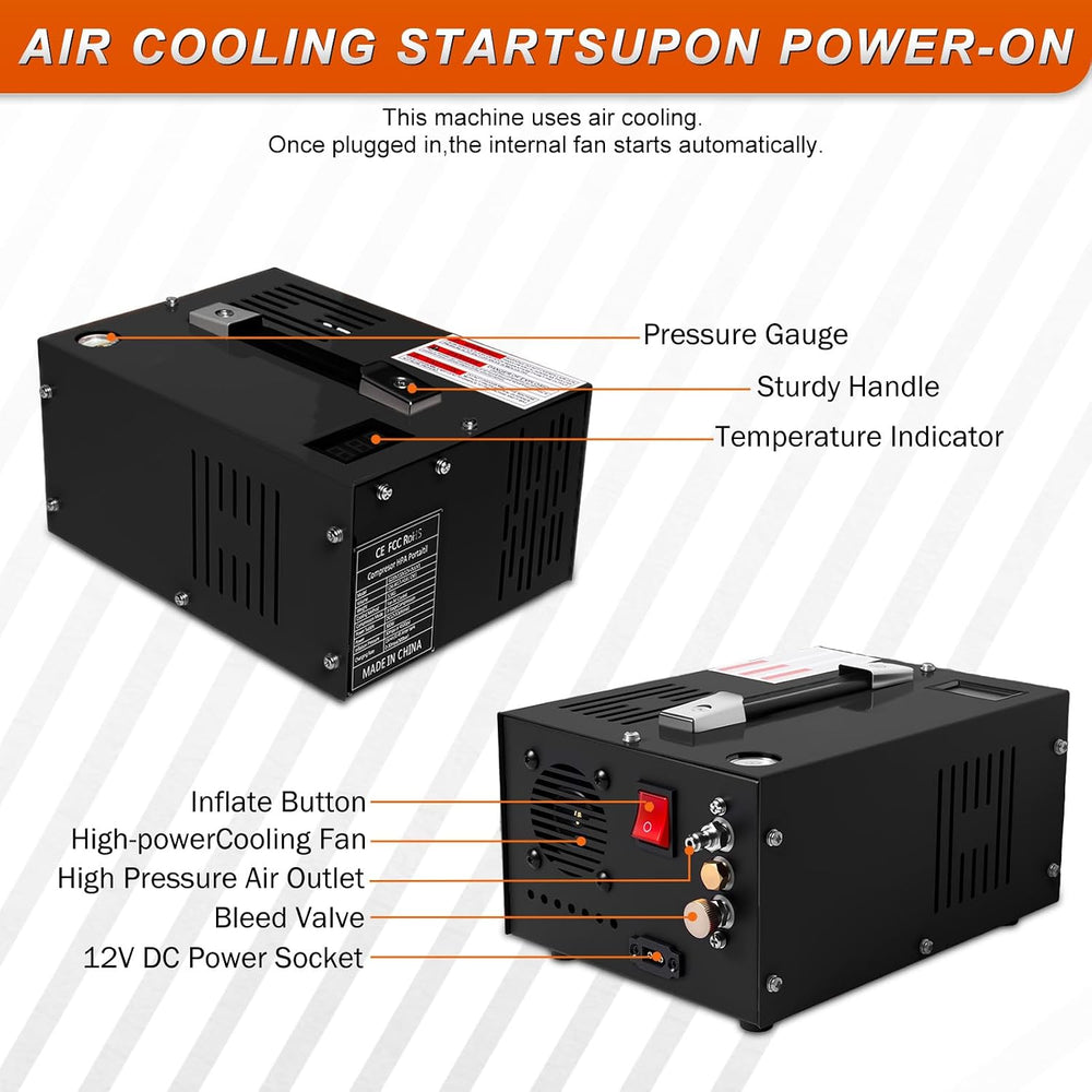 PCP Air Compressor 4500 PSI Portable for Paintball Airgun