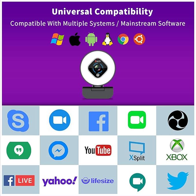 Angetube Streaming Webcam 1080P