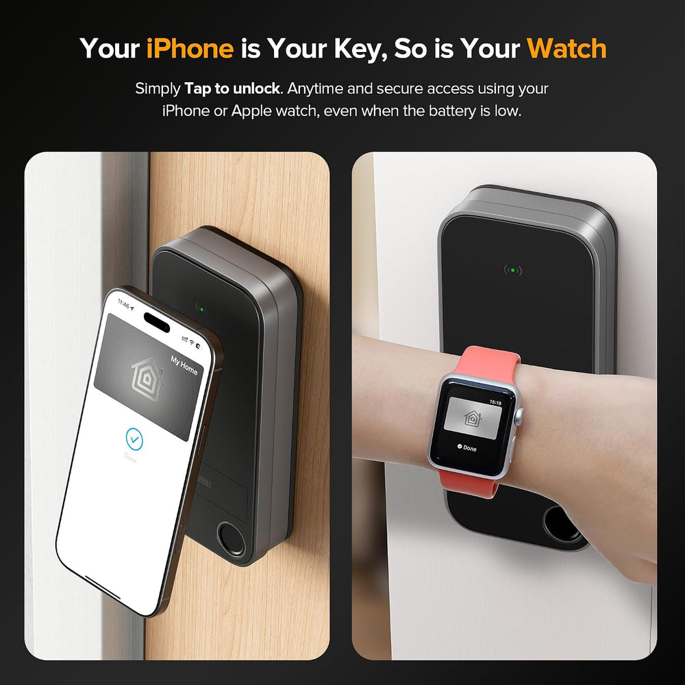 ThorBolt X1 Smart Home Key Keyless Entry Fingerprint Door Lock, Gray