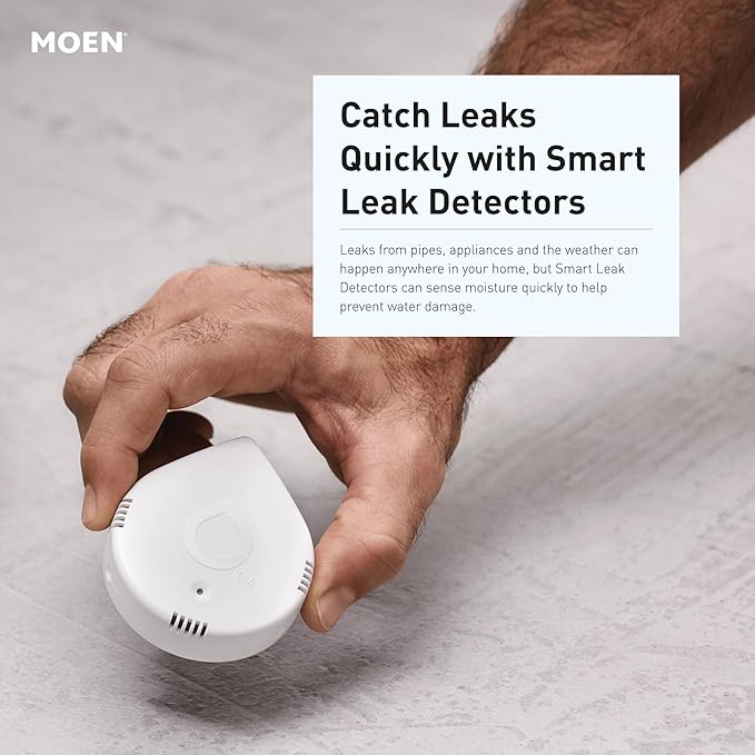 Moen Flo Smart Water Monitor and Automatic Shutoff Sensor, Wi-Fi Connected