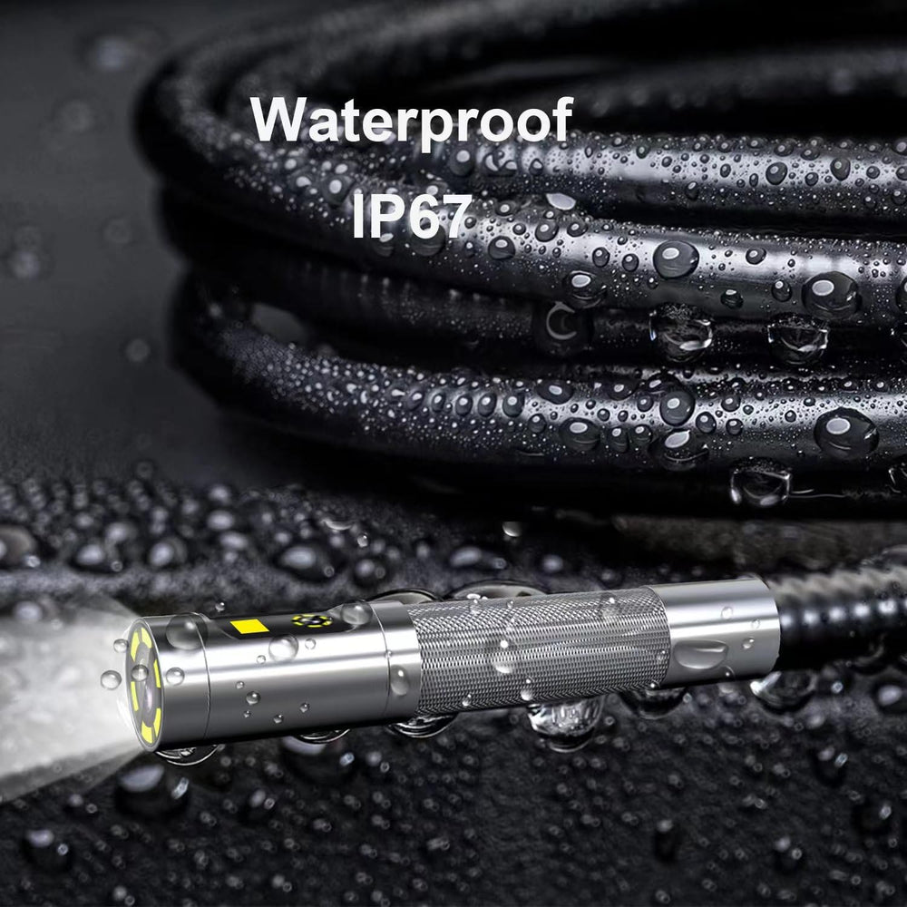DXZtoz Dual Lens Articulating Borescope for Engine & HVAC Inspection