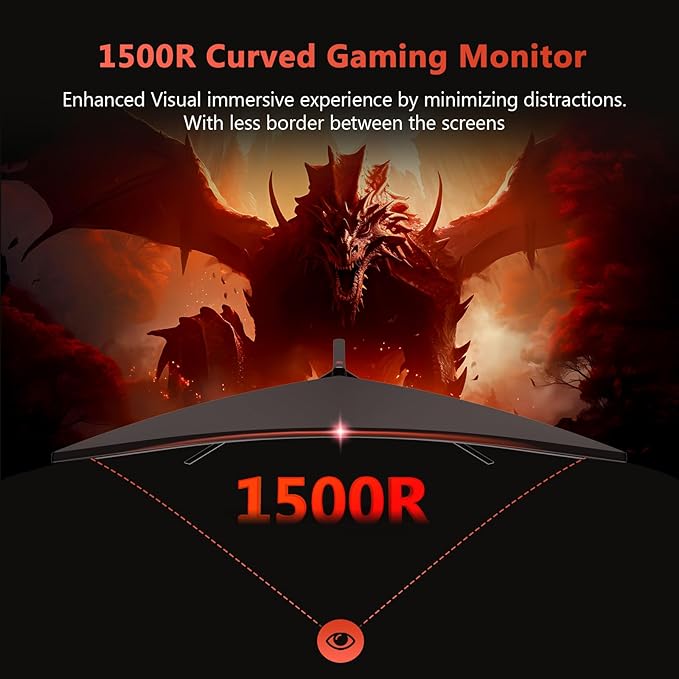 Z-Edge 30" Curved Gaming Monitor, WFHD1080P 200Hz 165Hz Monitor, MPRT 1ms