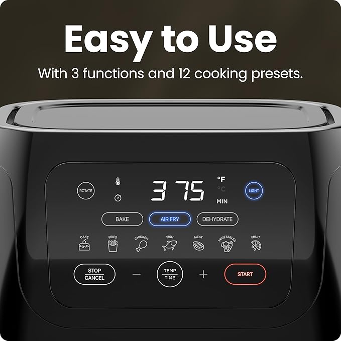 CHEFMAN Multifunctional Digital Air Fryer+ Rotisserie, Dehydrator, Convection