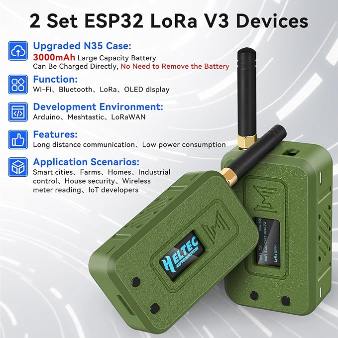 Meshnology 2 Set ESP32 LoRa V3 Module Board
