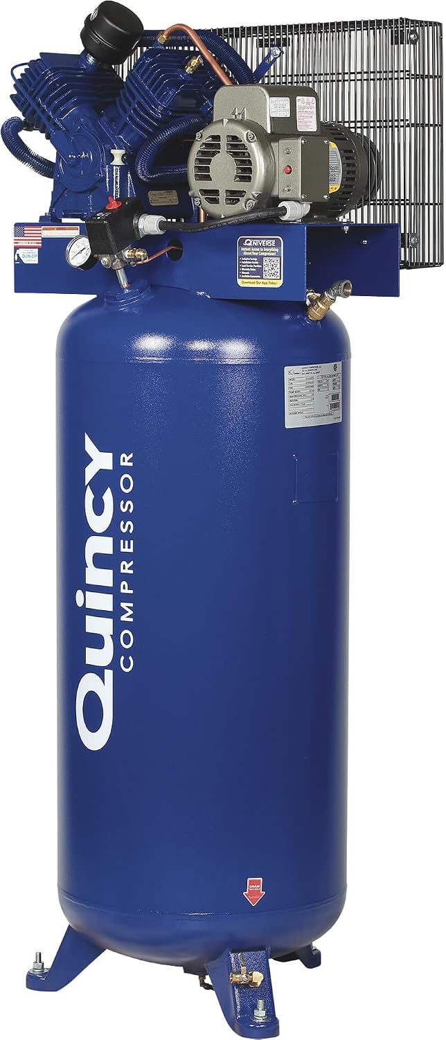 Quincy QT-54 Splash Lubricated Reciprocating Air Compressor - 5 HP, 230 Volt,...