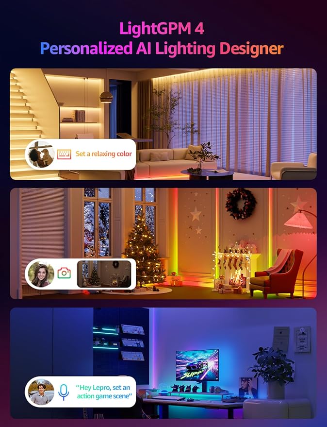 Lepro S1 AI LED Strip Lights for Bedroom