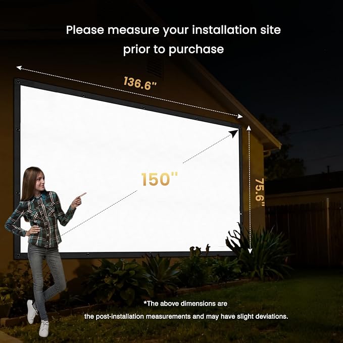 2025 Upgraded Portable Projector Screen
