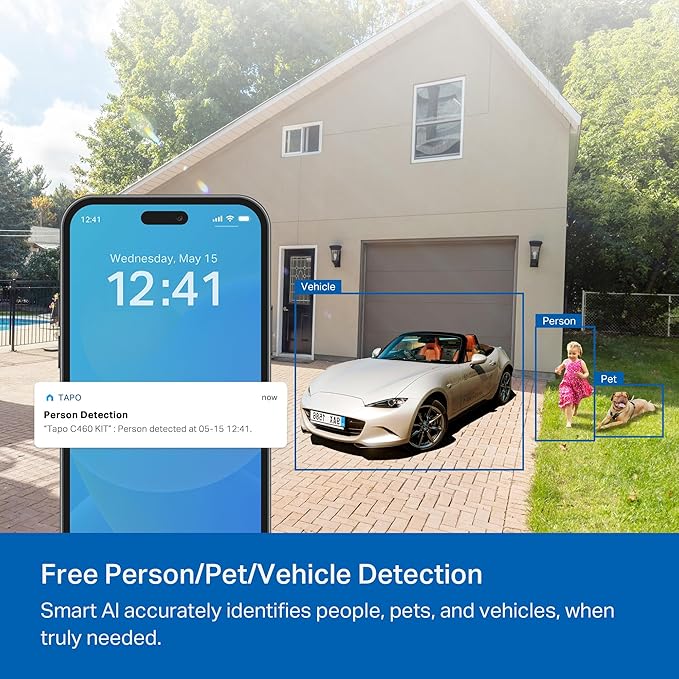 Tapo MagCam 4K Outdoor Wireless Security Camera – Battery Power