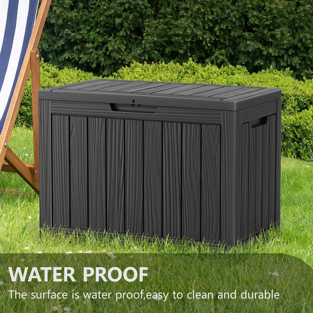 Deck Box Large Outdoor Storage for Patio Furniture, Outdoor Cushions, Garden ...