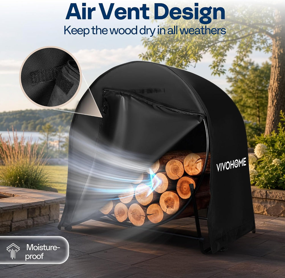 VIVOHOME 48 Inches Firewood Log Hoop Cover Only