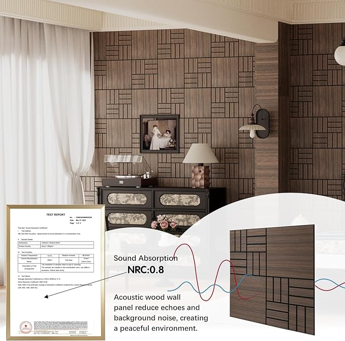 ARMURO 4 Packs Acoustic Wall Panels