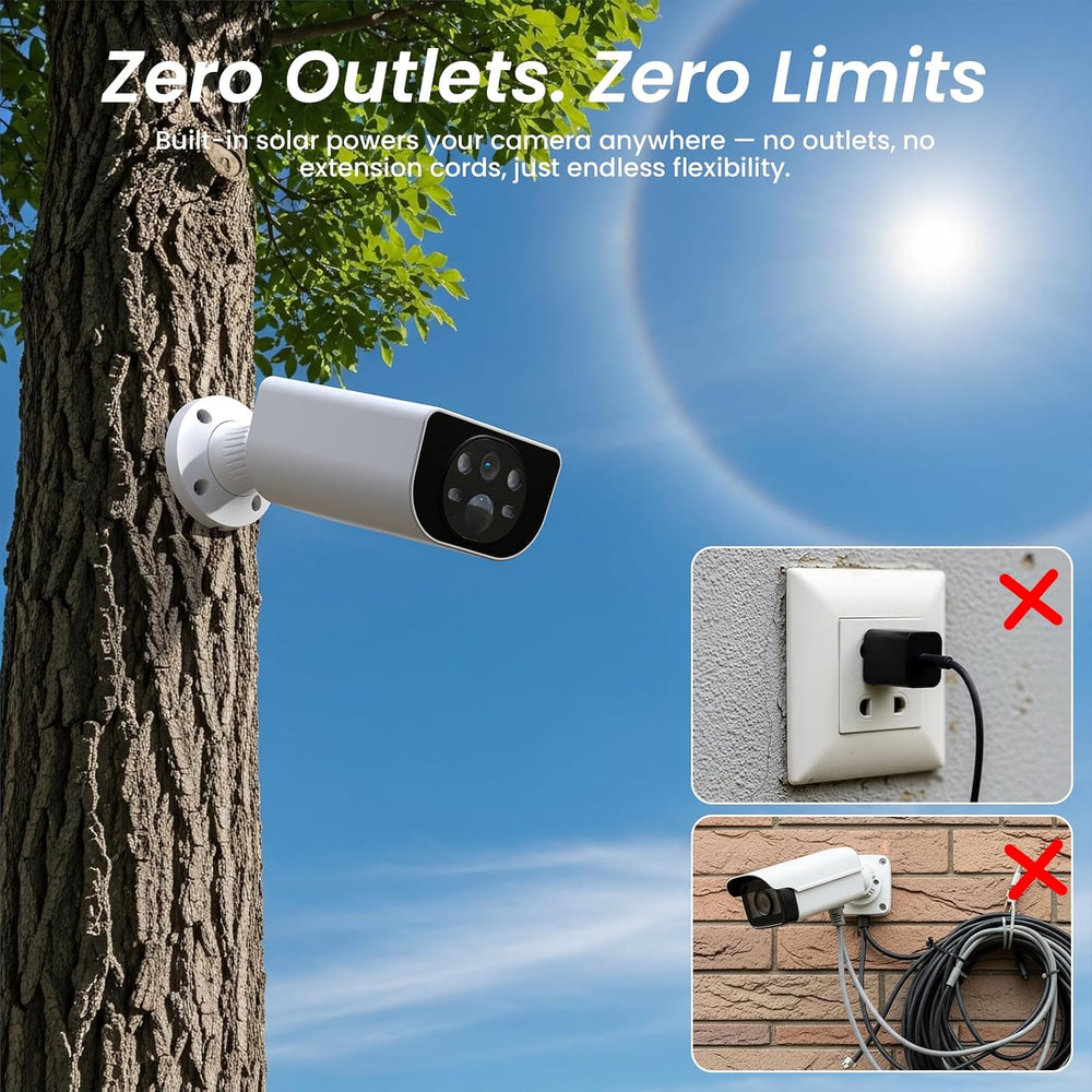 Cinnado 2K Security Cameras Wireless Outdoor with App Control, S1 (4Pack)