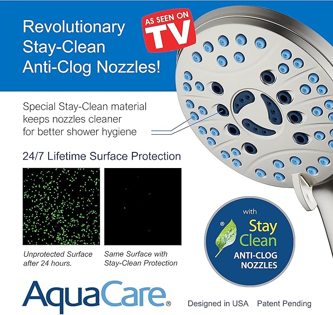 Hotel Spa AquaCare for California As-Seen-On-TV High Pressure Handheld Rain