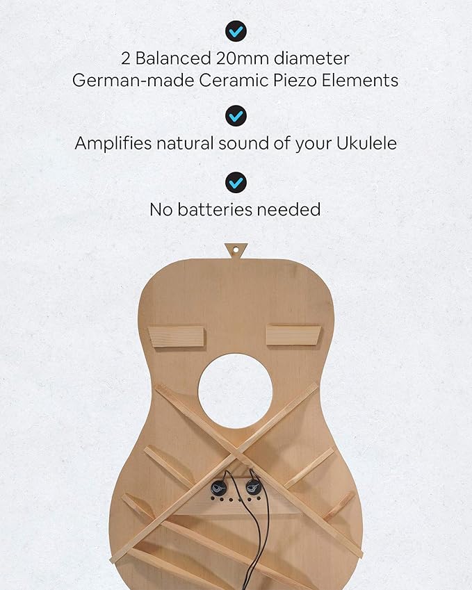 Journey Instruments Passive Piezo Ukulele Acoustic Pickup – EP003K Two Balanced