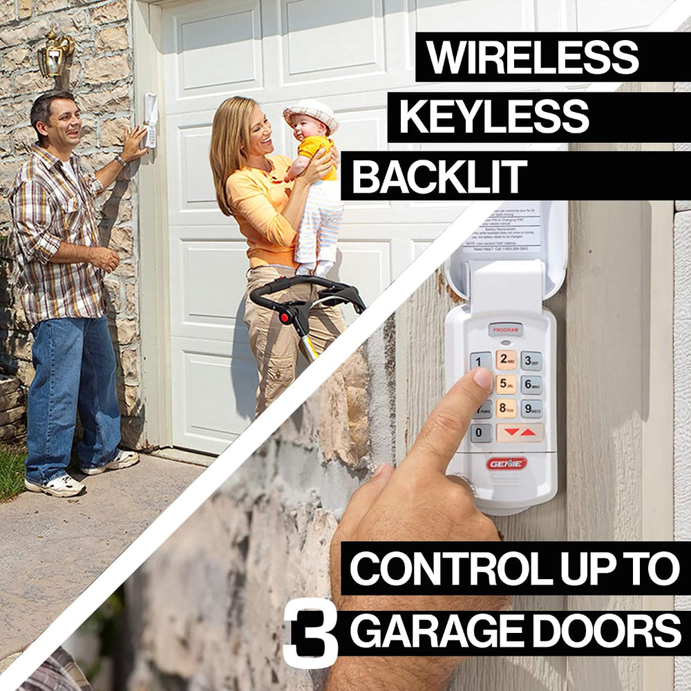 Genie Garage Door Opener Wireless Keyless Keypad - Safe & Secure Access -...
