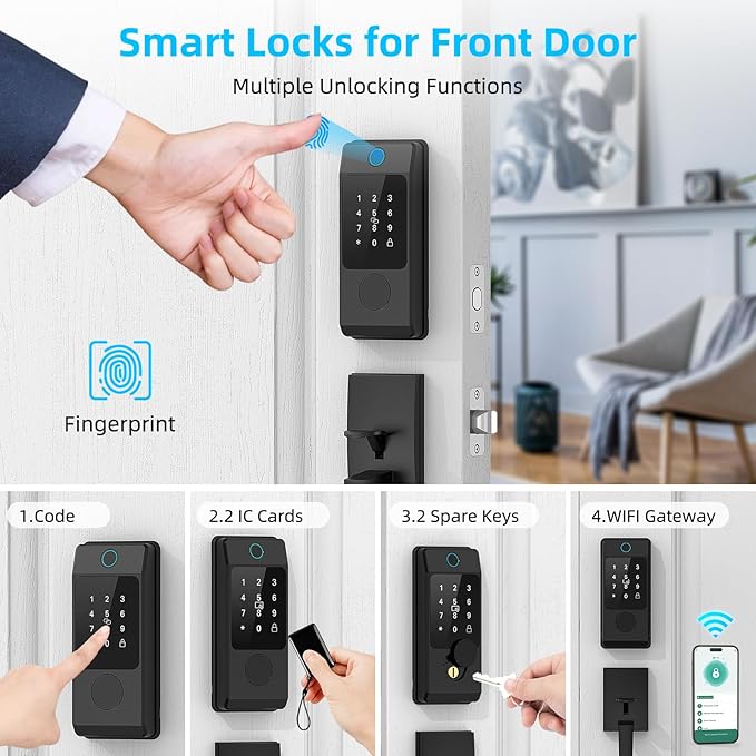 Miuedo WiFi Front Door Lock Sets